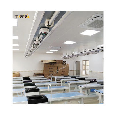 Op maat gemaakte school chemical lab tafel voor experiment en onderwijs in het wit