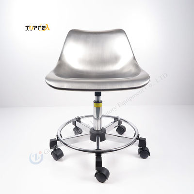 Hoogte verstelbare lab lift stoel met 5 wielen en 350 mm aluminium legering basis