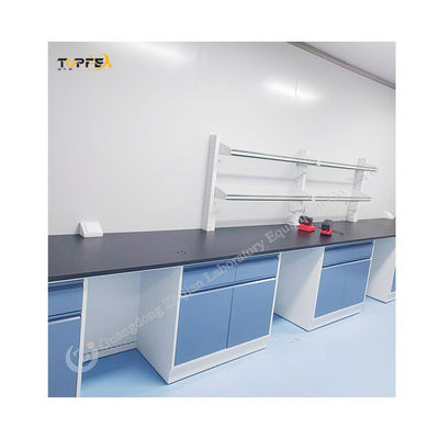 Educational Institutions Modern Laboratory Wall Bench With Wall-mounted Structure