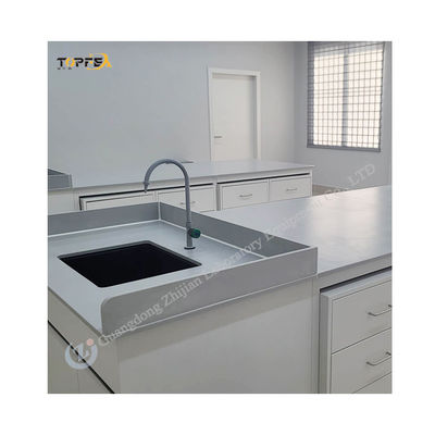 200-250 Kg Load Capacity Full Steel Shelving Lab Island Bench