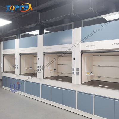 Chemical Hazard Protection Steel Fume Hood with High Airflow LED Lighting and Optional Fan