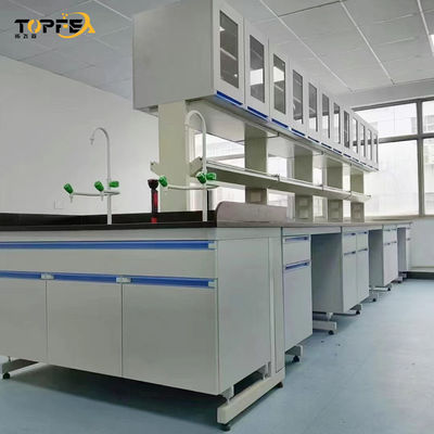 SS304 Λευκό Lab Island Bench με εξατομικευμένο μήκος 1500 * 850mm
