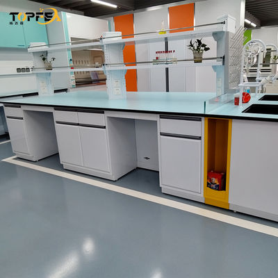 Προσαρμοσμένο Lab Island Bench μήκος * 1500 * 850mm με υλικό PP και αριθμό θυρών προσαρμοσμένο