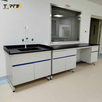 Floor Standing Laboratory Wall Bench High Durability for Pharmaceutical Industry