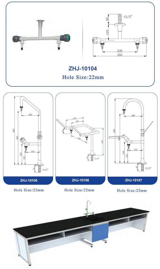 Safety Science Lab Gas Taps , Leak Detection Lab Gas Valve regulated