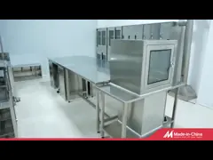 Corrosion Resistant Silver Modern Laboratory Bench Firm Stainless Steel Worktable